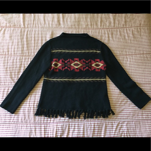 Vintage Aztec Style Knit Sweater - Picture 5 of 7